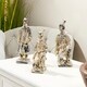Studio 350 Resin-Cast Terracotta Warrior Sculptures | Set of 3 - Bed ...