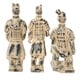 Studio 350 Resin-Cast Terracotta Warrior Sculptures | Set of 3 - Bed ...