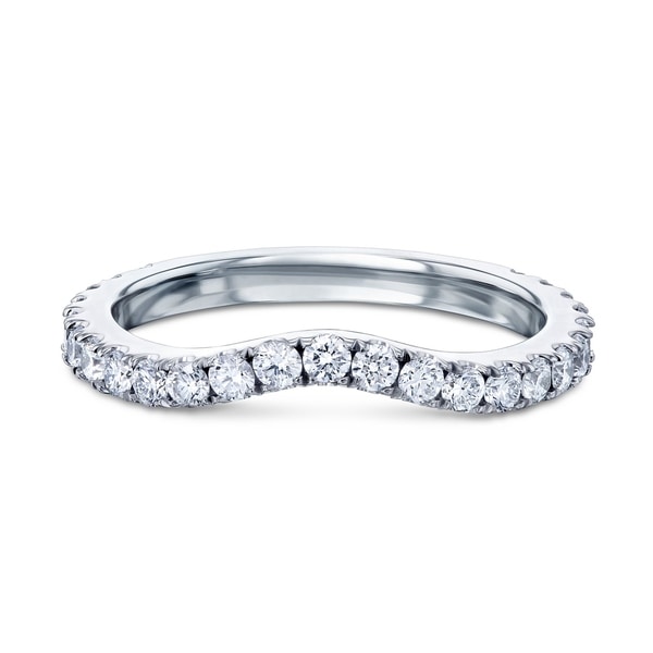 Annello by Kobelli 14K Gold 1/2ct TDW Lab Grown Diamond Curved Wedding Band (DEF/VS) - Fits Annello 62714 Series. Opens flyout.