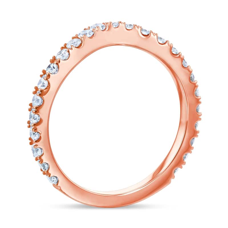Annello by Kobelli 14K Gold 1/2ct TDW Lab Grown Diamond Curved Wedding Band (DEF/VS) - Fits Annello 62714 Series