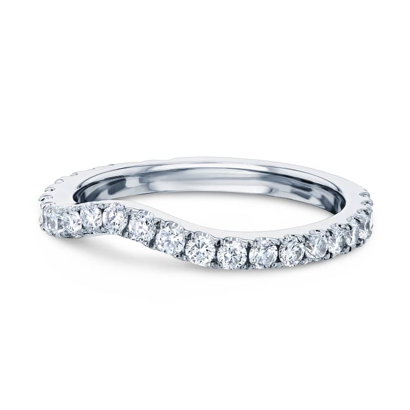 Annello by Kobelli 14K Gold 1/2ct TDW Lab Grown Diamond Curved Wedding Band (DEF/VS) - Fits Annello 62714 Series