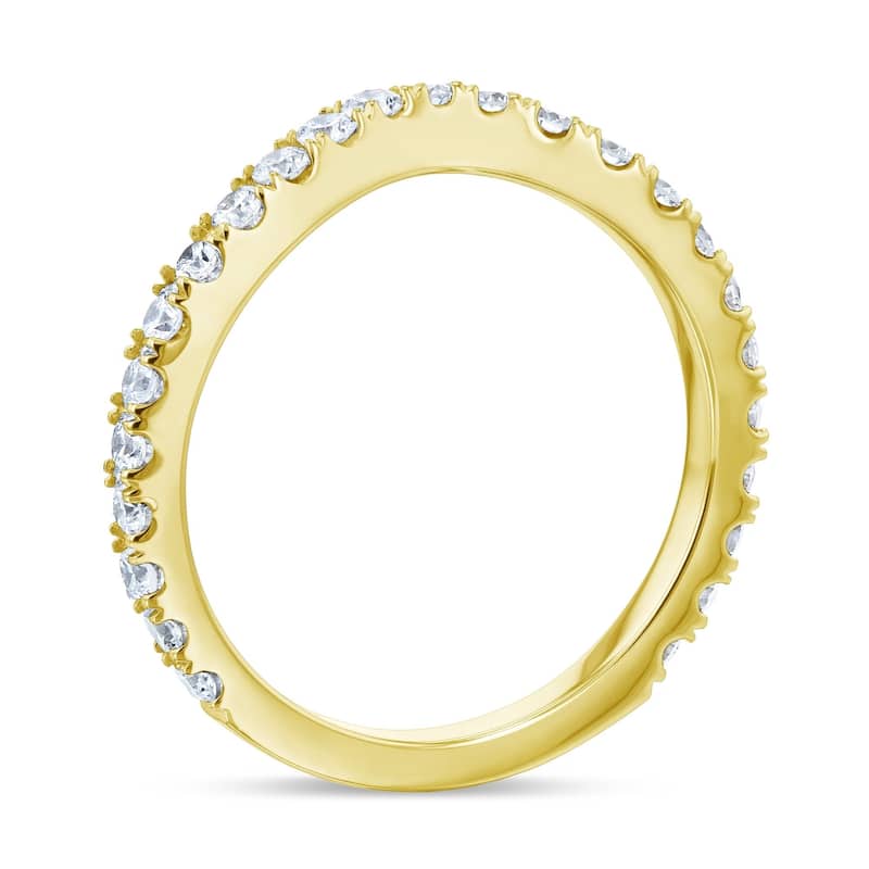 Annello by Kobelli 14K Gold 1/2ct TDW Lab Grown Diamond Curved Wedding Band (DEF/VS) - Fits Annello 62714 Series