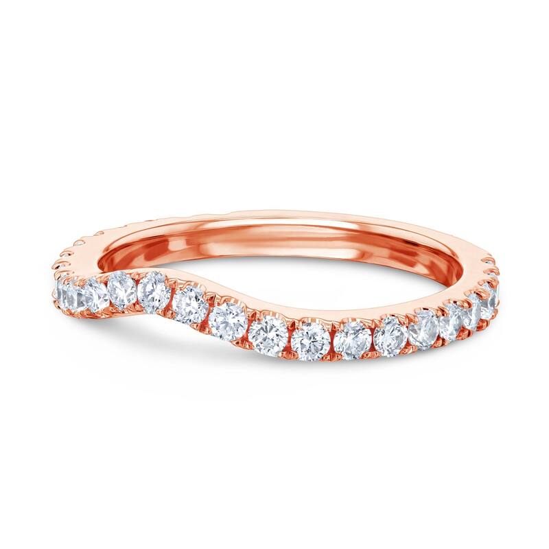 Annello by Kobelli 14K Gold 1/2ct TDW Lab Grown Diamond Curved Wedding Band (DEF/VS) - Fits Annello 62714 Series