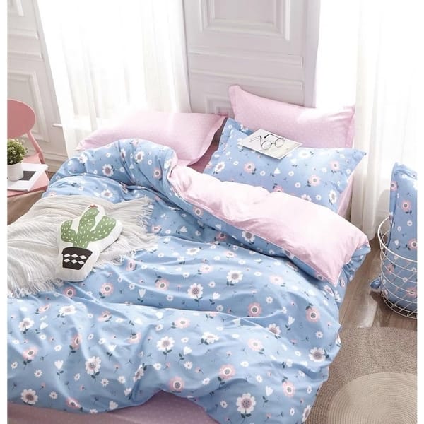 Shop Porch Den Haskell Daisy Cotton 3 Piece Queen Full Duvet