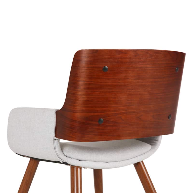 Porthos Home Finnick Mid-century Fabric and Steel Dining Chair