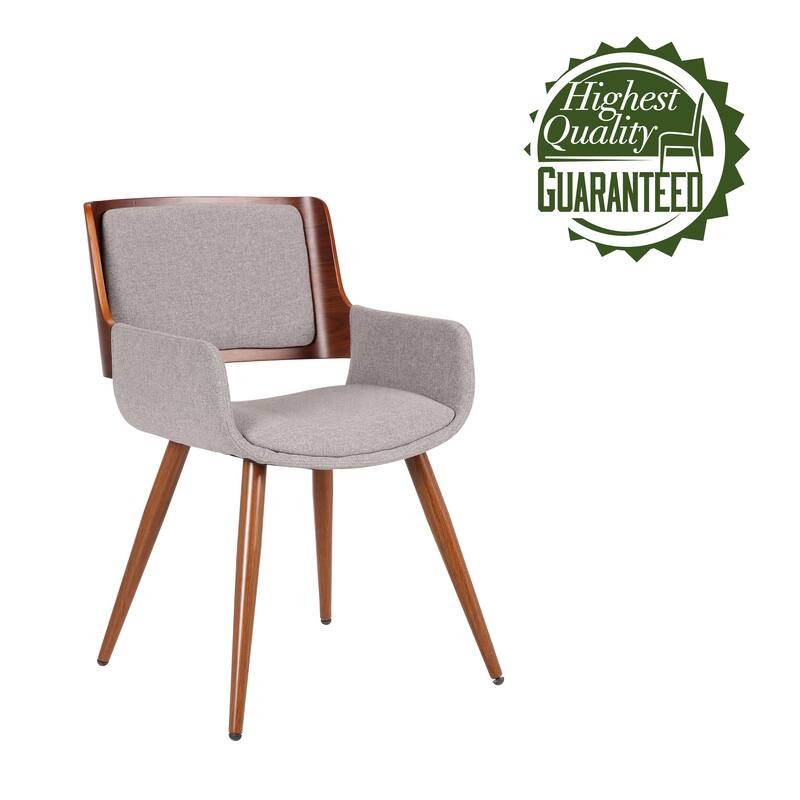 Porthos Home Finnick Mid-century Fabric and Steel Dining Chair