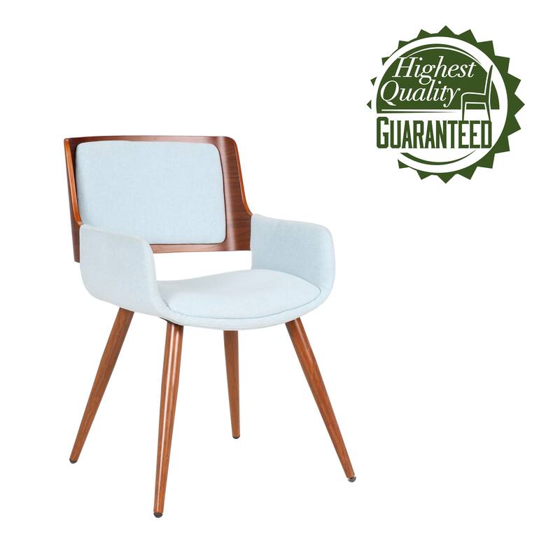 Porthos Home Finnick Mid-century Fabric and Steel Dining Chair