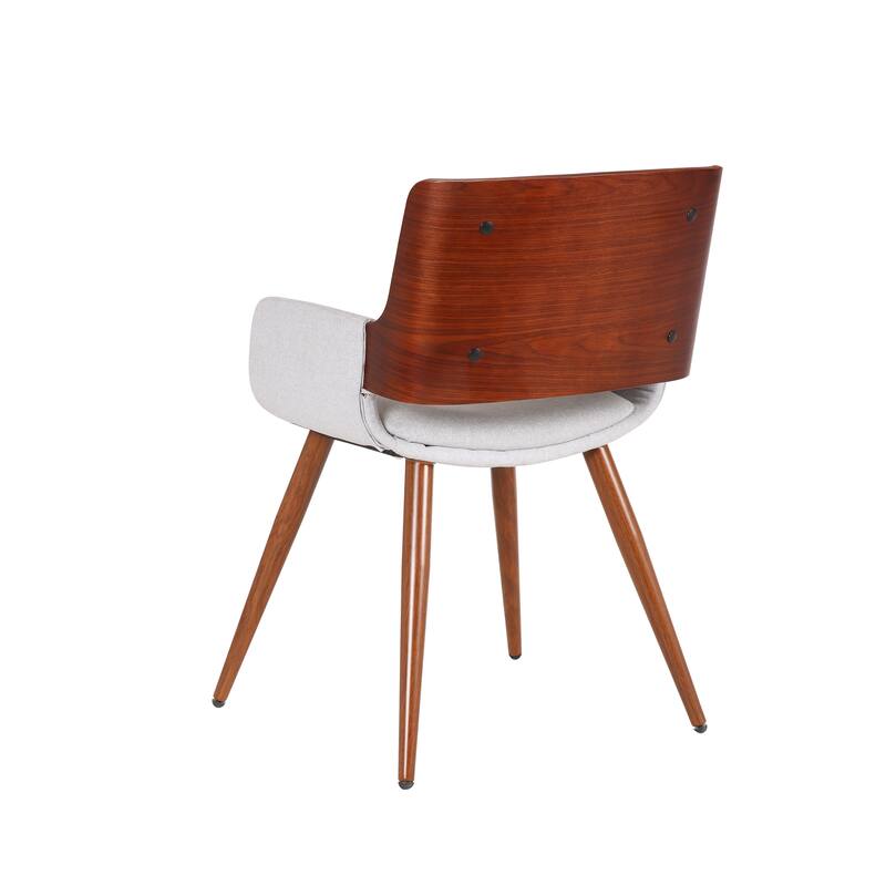 Porthos Home Finnick Mid-century Fabric and Steel Dining Chair
