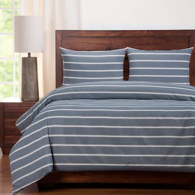 Revolution Plus, Everlast Hamilton Navy Stain Resistant Duvet Cover