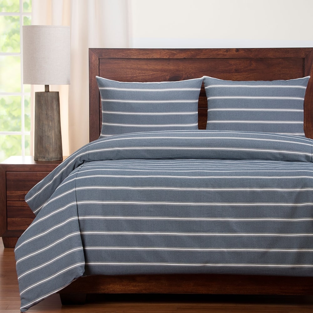 Revolution Plus, Everlast Hamilton Navy Stain Resistant Duvet Cover