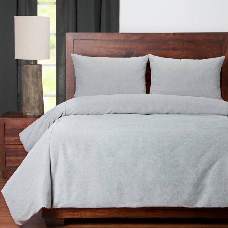 Copper Grove Taynin Stain-resistant Slate Grey Duvet Cover