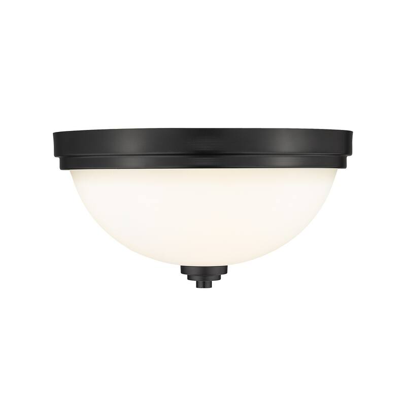Ashton 2 Light Flush Mount in Matte Black