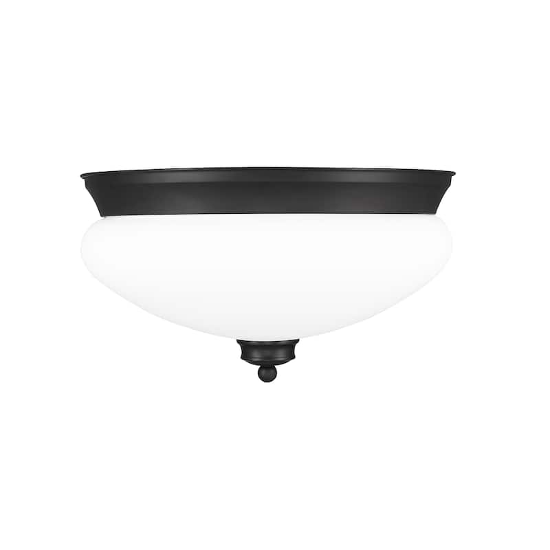 Ashton 2 Light Flush Mount in Matte Black - Matte Black