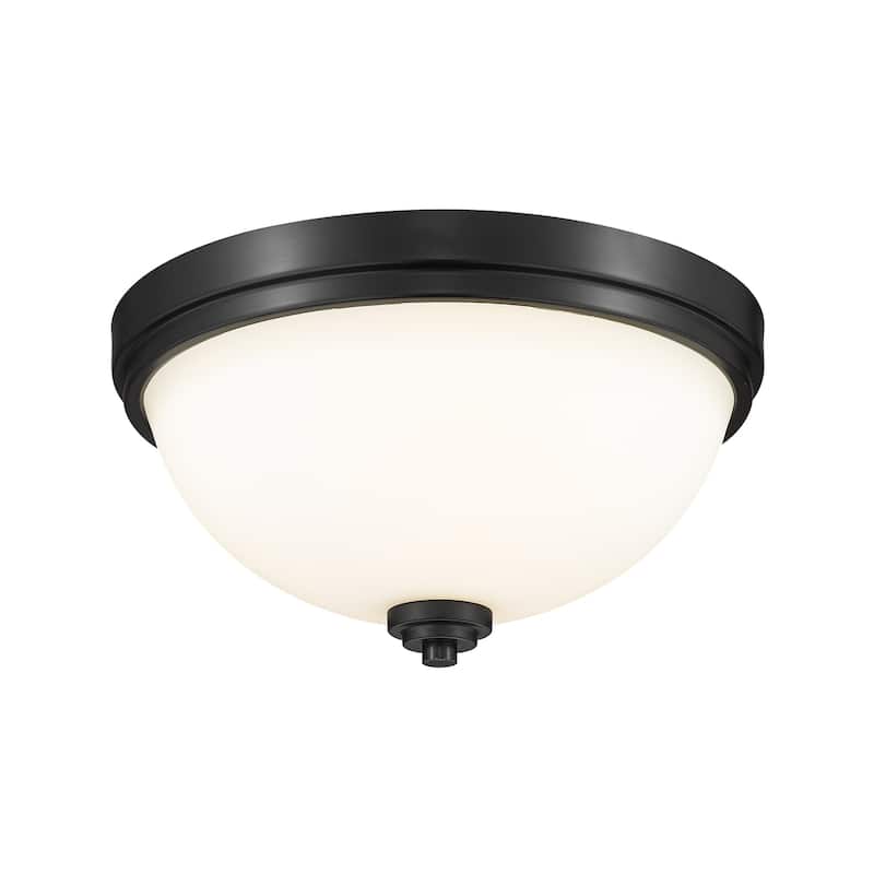 Ashton 2 Light Flush Mount in Matte Black