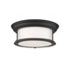 preview thumbnail 1 of 3, Sonna 2 Light Flush Mount in Matte Black