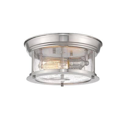 Sonna 2 Light Flush Mount in Brushed Nickel