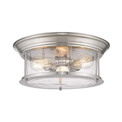 Sonna 3 Light Flush Mount in Brushed Nickel