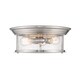 preview thumbnail 3 of 2, Sonna 3 Light Flush Mount in Brushed Nickel