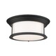 preview thumbnail 1 of 3, Sonna 3 Light Flush Mount in Matte Black