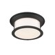 preview thumbnail 4 of 3, Sonna 3 Light Flush Mount in Matte Black