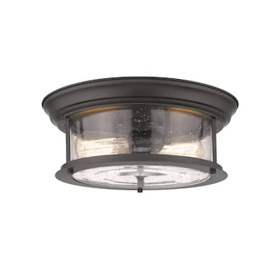 Sonna 2 Light Flush Mount in Bronze