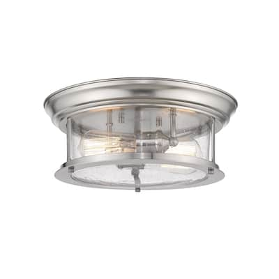 Sonna 2 Light Flush Mount in Brushed Nickel