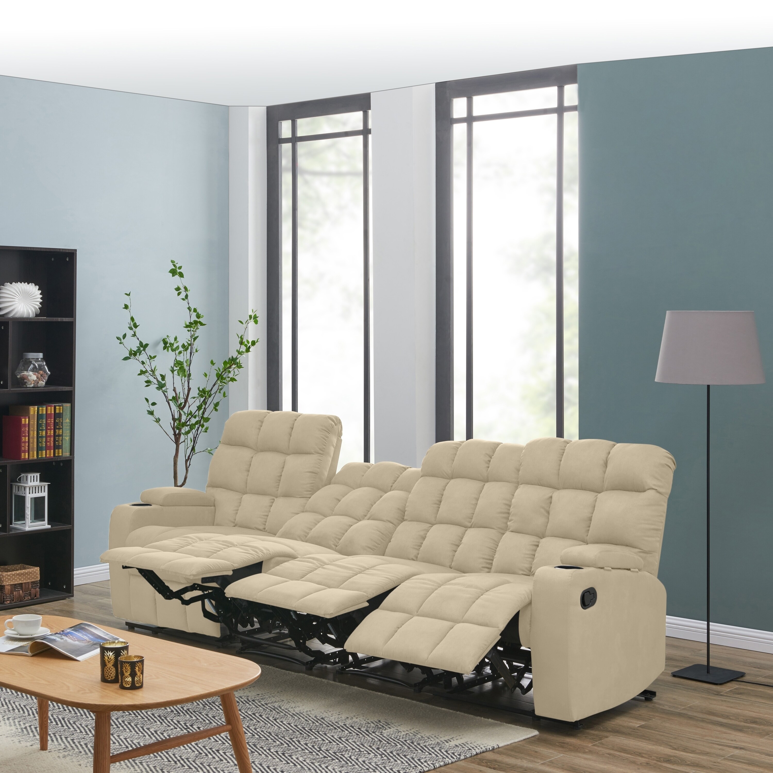 best microfiber reclining sofa