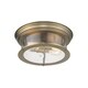preview thumbnail 4 of 2, Sonna 2 Light Flush Mount in Heritage Brass