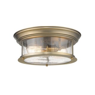 Sonna 2 Light Flush Mount in Heritage Brass