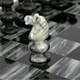 Check in Gray Onyx and Marble Chess Set - Black - Thumbnail 9