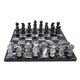 Check in Gray Onyx and Marble Chess Set - Black - Thumbnail 0