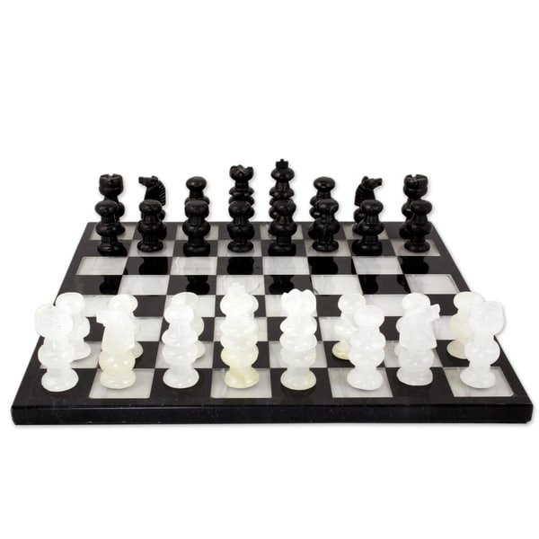 Classic Handmade Onyx/ Marble Decorative Chess Set (Mexico)