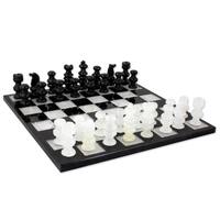 Handmade Classic Onyx and Marble Decorative Chess Set (Mexico)