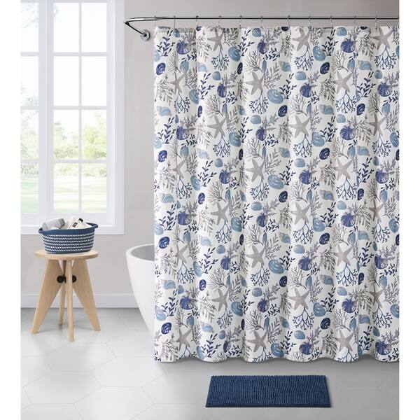Shop Vcny Home Antigua Seashell Shower Curtain Bath Bundle Free