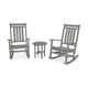 POLYWOOD® Plantation 3-Piece Porch Rocking Chair Set - Thumbnail 2