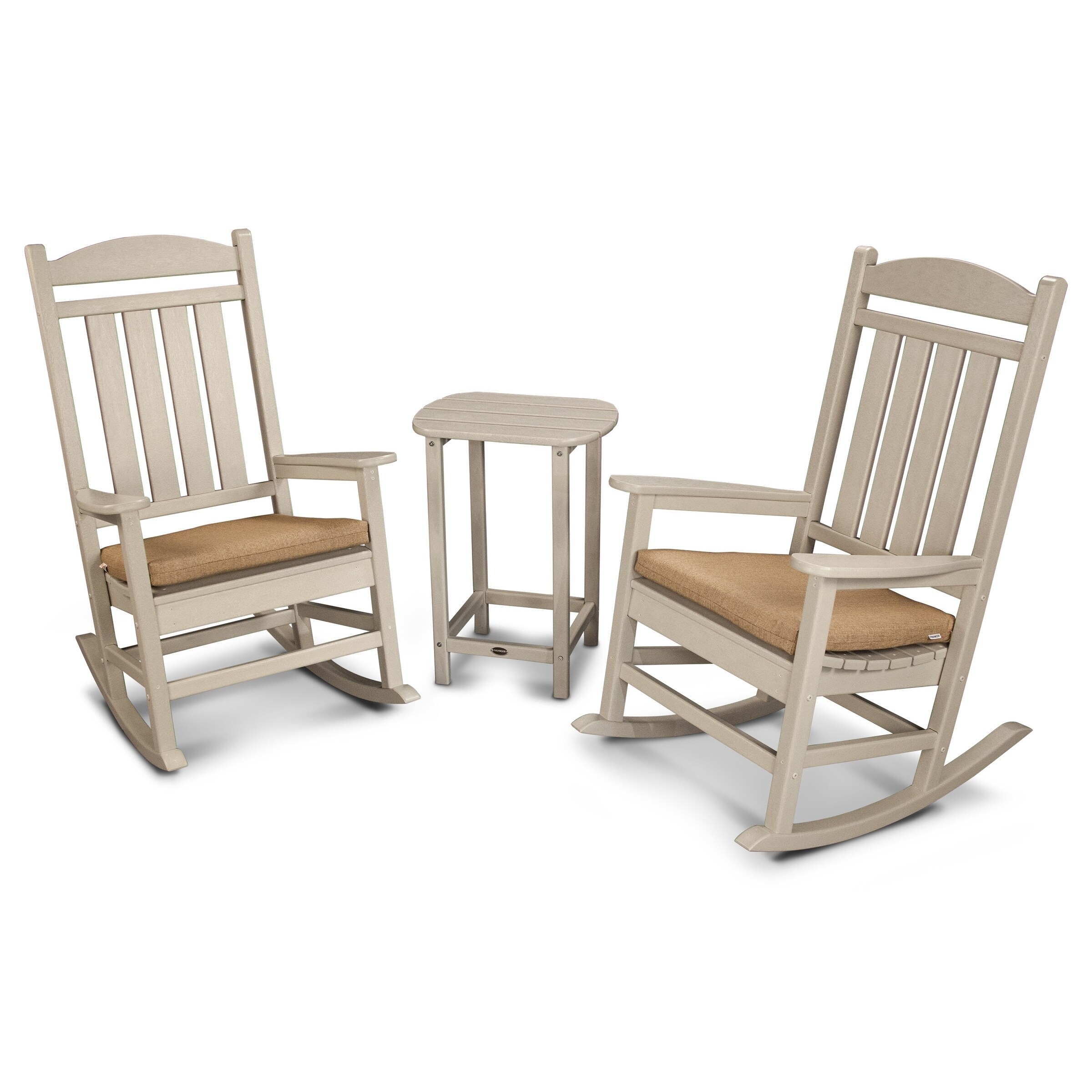 Shop Polywood Presidential 3 Piece Rocker With Seat Cushions