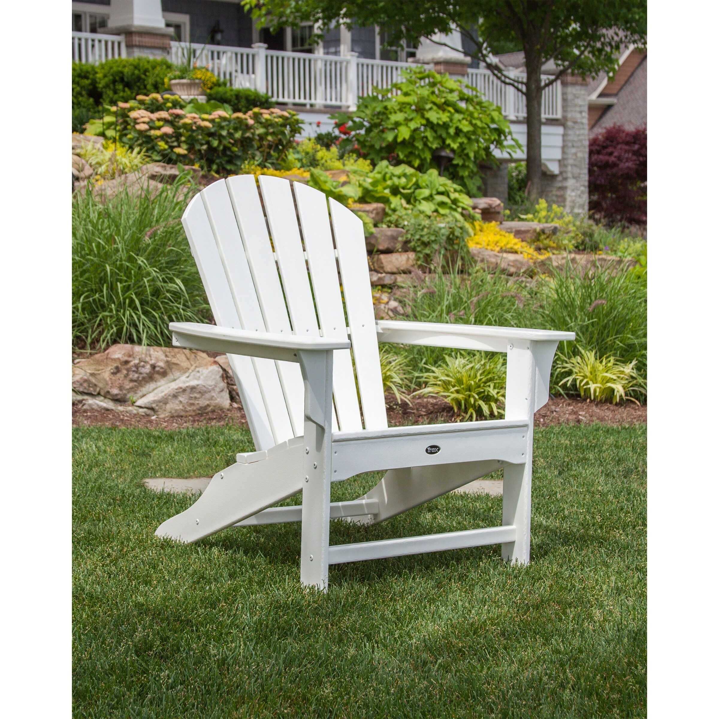 Trex Outdoor Furniture Txa15ar Yacht Club Shellback Adirondack Chair Aruba Patio Seating Patio Lawn Garden