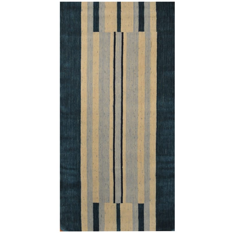 HERAT ORIENTAL Handmade Gabbeh Wool Rug - 3' x 6'