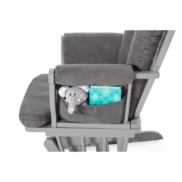 gray glider rocker with ottoman