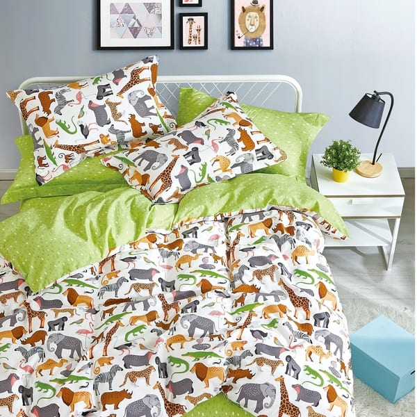 Shop Porch Den Brauner Animal Print Cotton 2 Piece Twin Twin Xl