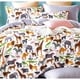 preview thumbnail 2 of 1, Porch & Den Brauner Animal Print Cotton 2-piece Twin/Twin XL Comforter Set