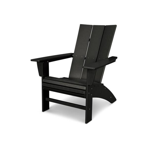 Shop Polywood Modern Curveback Adirondack Chair Free Shipping