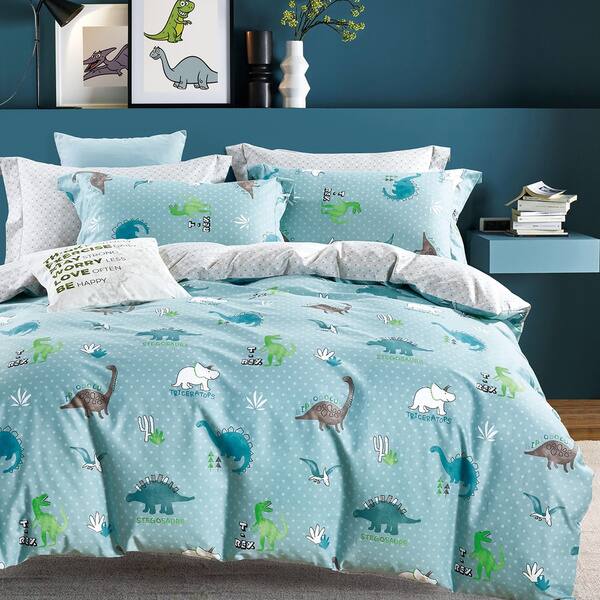 Shop Porch Den Bendham Dino Cotton 3 Piece Queen Full Comforter