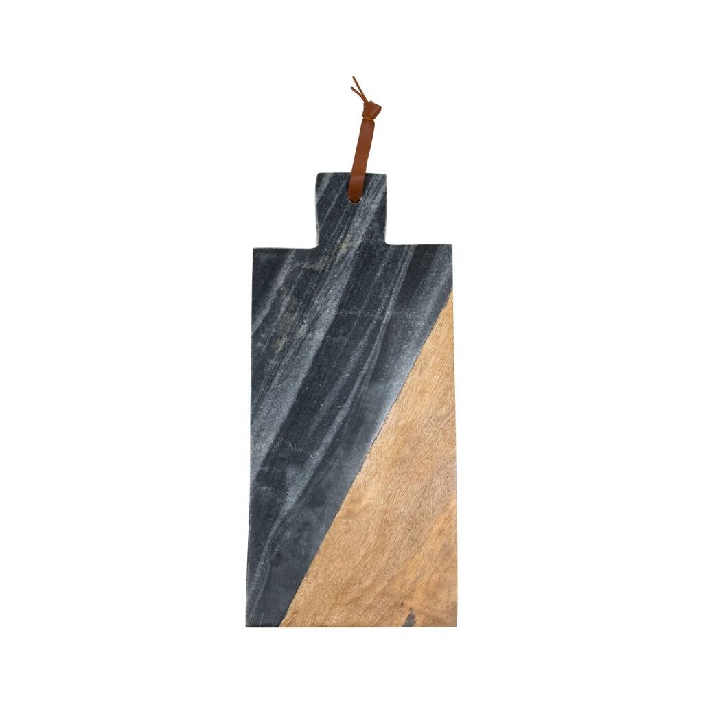 Black Marble Wood Cutting Board Large