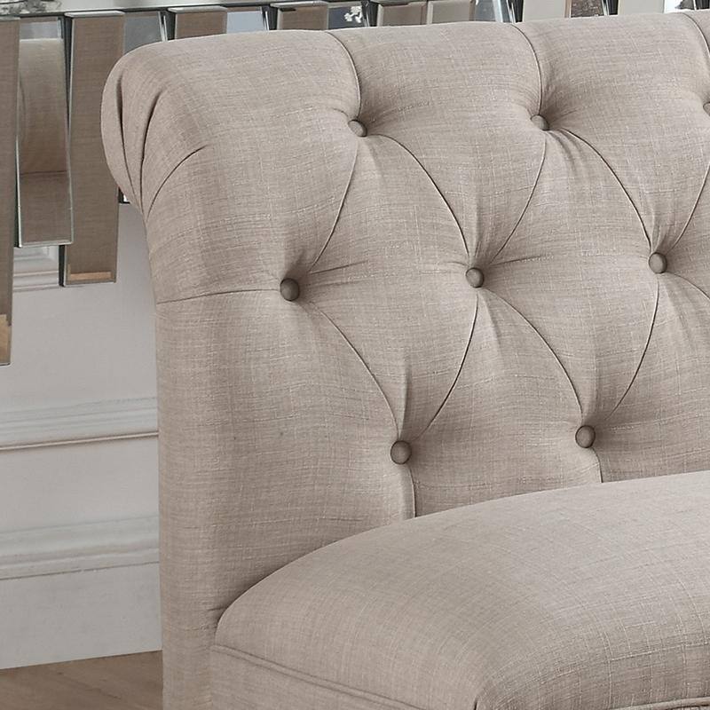 Rosevera LaGuardia Slipper Chair, Chesterfield, Armlesschair