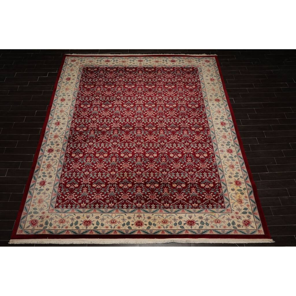 Hand Knotted Wool Persian Oriental Area Rug Traditional Pak Persian 300 KPSI (10'x14'4") - 10' x 14'4"
