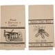 preview thumbnail 5 of 3, Sawyer Mill Charcoal Plow & Corn Muslin Unbleached Natural Tea Towel Set of 2 19x28 - Tea Towel 28x19