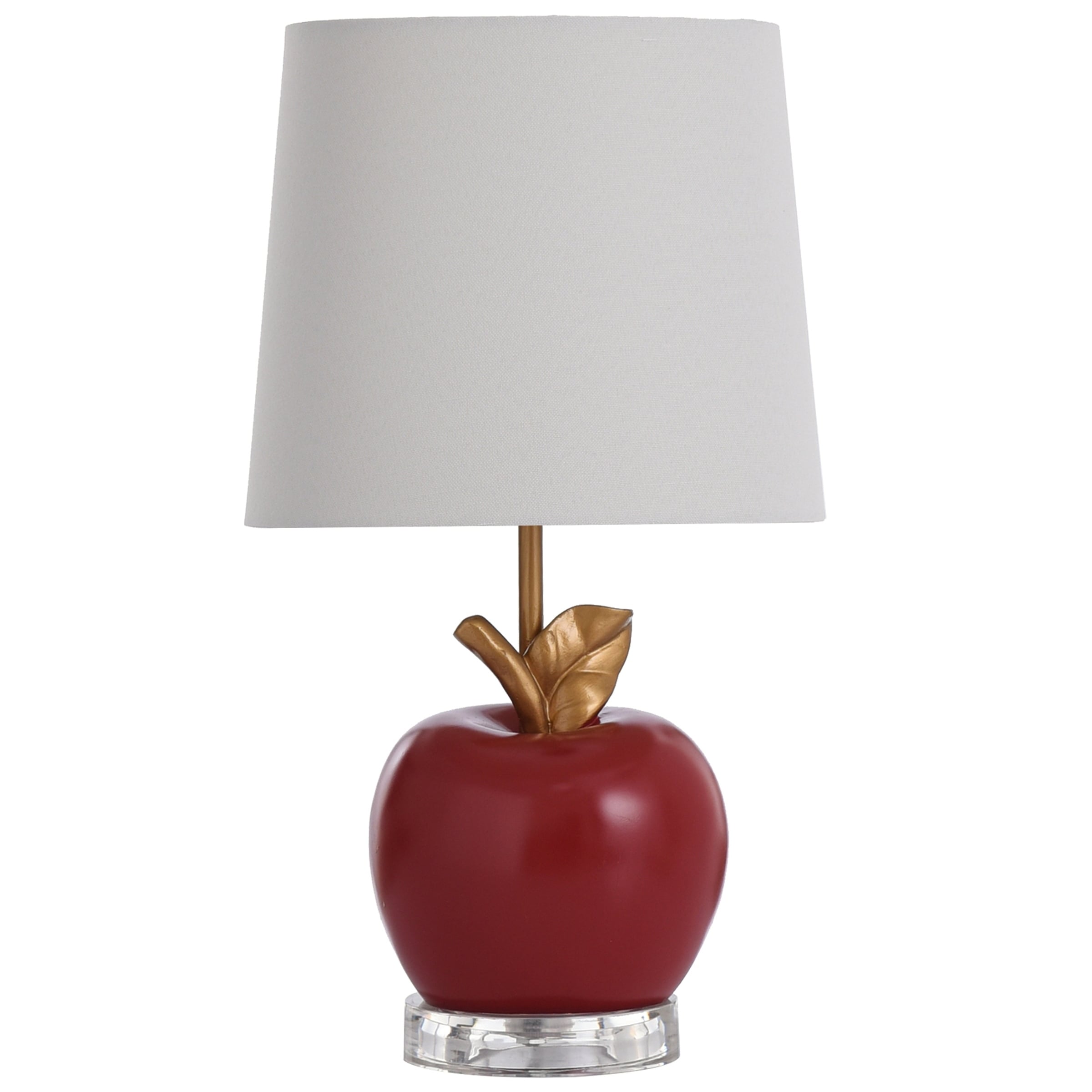 Copper Grove Korce 1-light Red Apple Accent Lamp with Goldtone Leaf and  Stem (As Is Item) - Overstock - 33977041