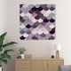 Oliver Gal 'Amethyst Holographic Mermaid Scales' Abstract Wall Art ...