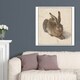 Oliver Gal 'Durer - Hare' Animals Wall Art Canvas Print - Brown, White ...